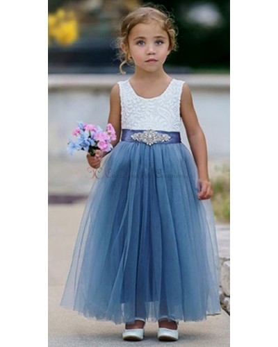 Robe ceremonie fille Blue