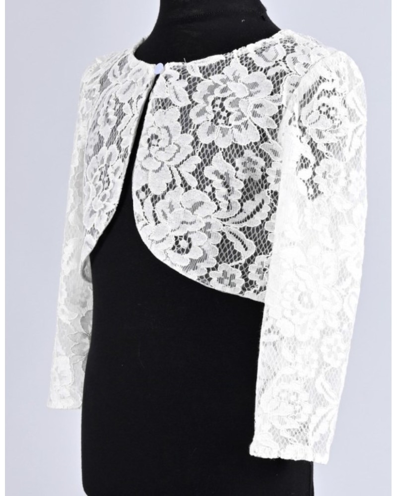 Shorty Garçon En Dentelle Blanche Orné De Fleurs Bleues La Perla - Taille M, Neuf Avec étiquettes