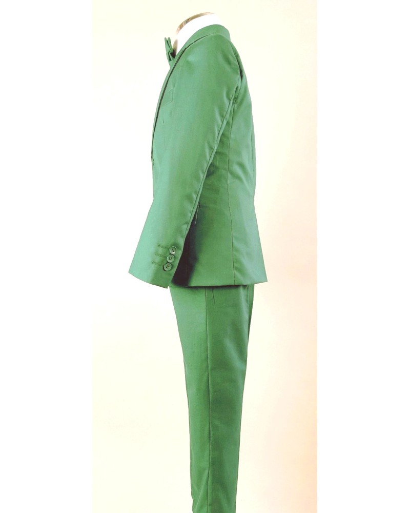 Veste De Spectacle Enfant Caldene – Tweed Vert Pure Laine, Taille 24, Réf D02