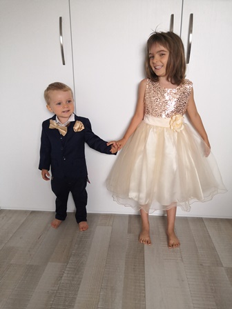 robe costume mariage enfant