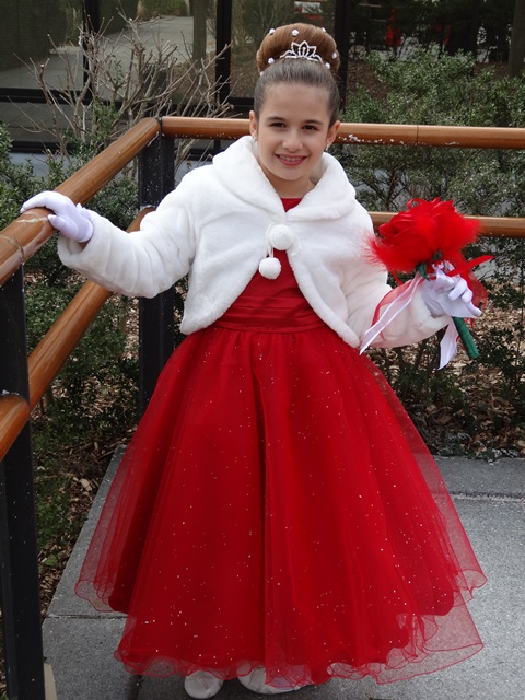 robe de mariage fille rouge