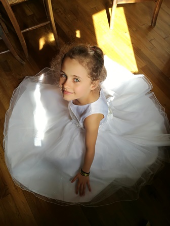 Robe magniqfique d'enfant pour ceremonie