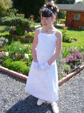 robe de ceremonie fille blanche