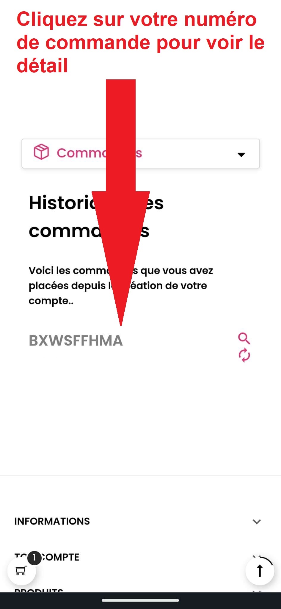 trouver le nom de votre article